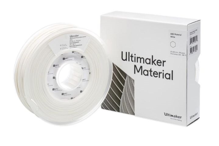 UltiMaker Abs- M2560 White 750- 206127 Box