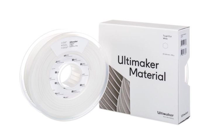 UltiMaker Tough Pla - M0777 White 750 - 212674 Box