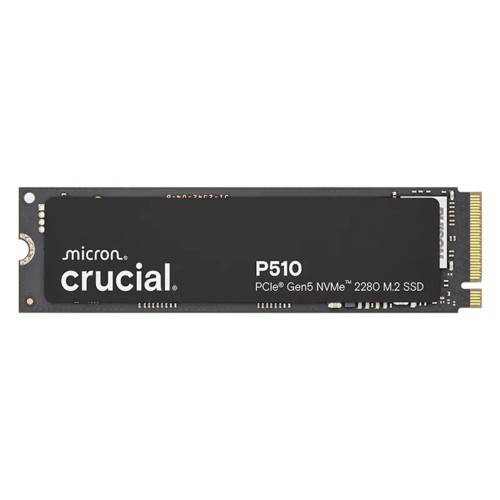 Crucial P510 2TB Gen5 NVMe 2280 M.2 SSD 1000/8700 MB/s R/W 1200TBW 1.4M Iops 1.5M HRS MTTF Full-Drive Encryption 5YRS