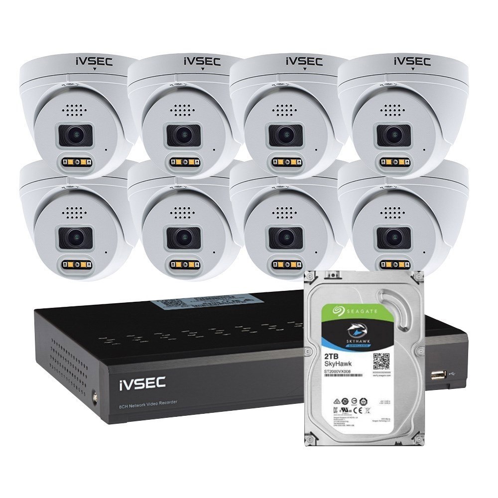 LX-Series LX Series Kit 8 X Nc319xa 8MP Ip Cam NR316XD 16 X PoE NVR 4K 2TB HDD