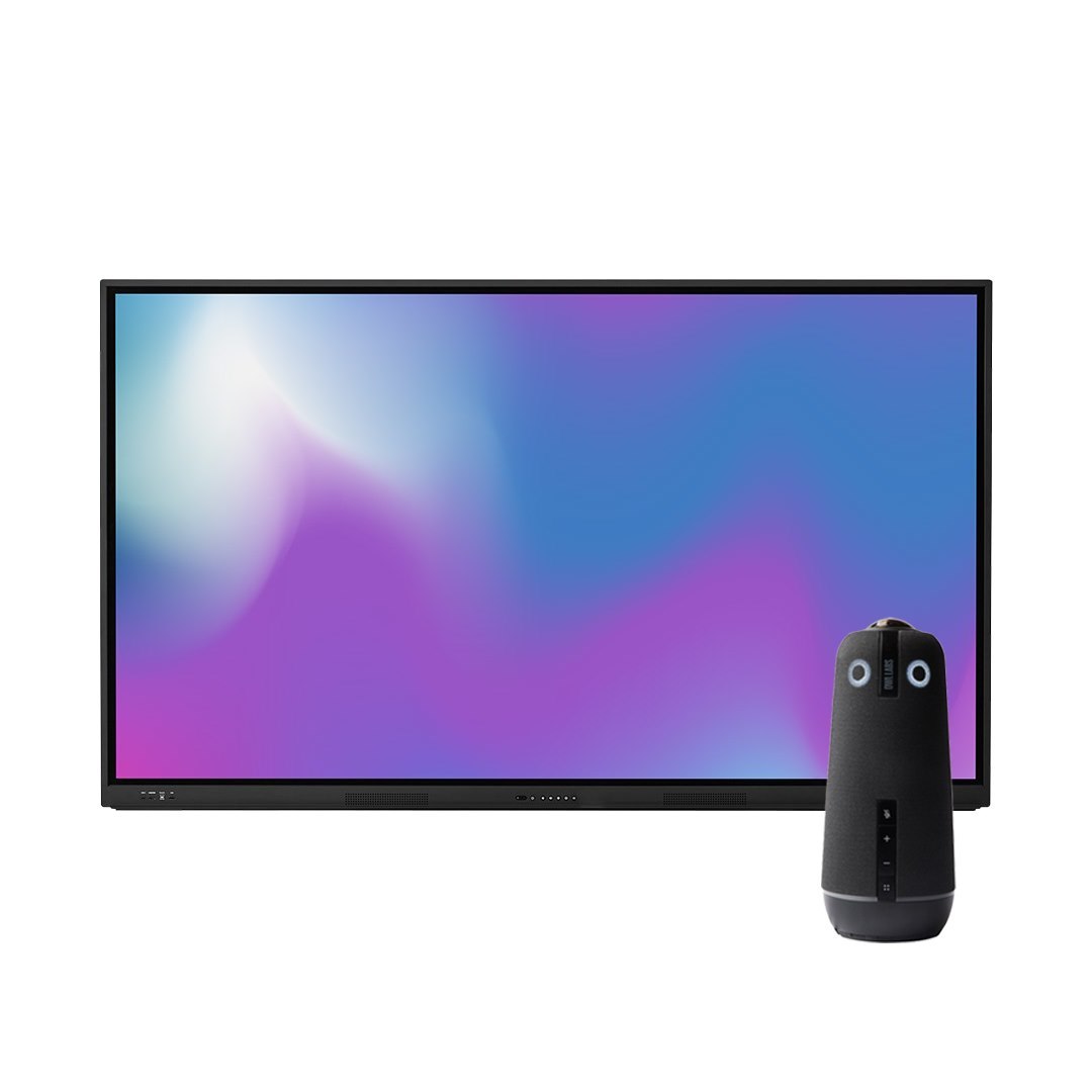 Promethean LX 65 And Owl Labs Meeting Owl 4 Video Conference Bundle - Small Room
