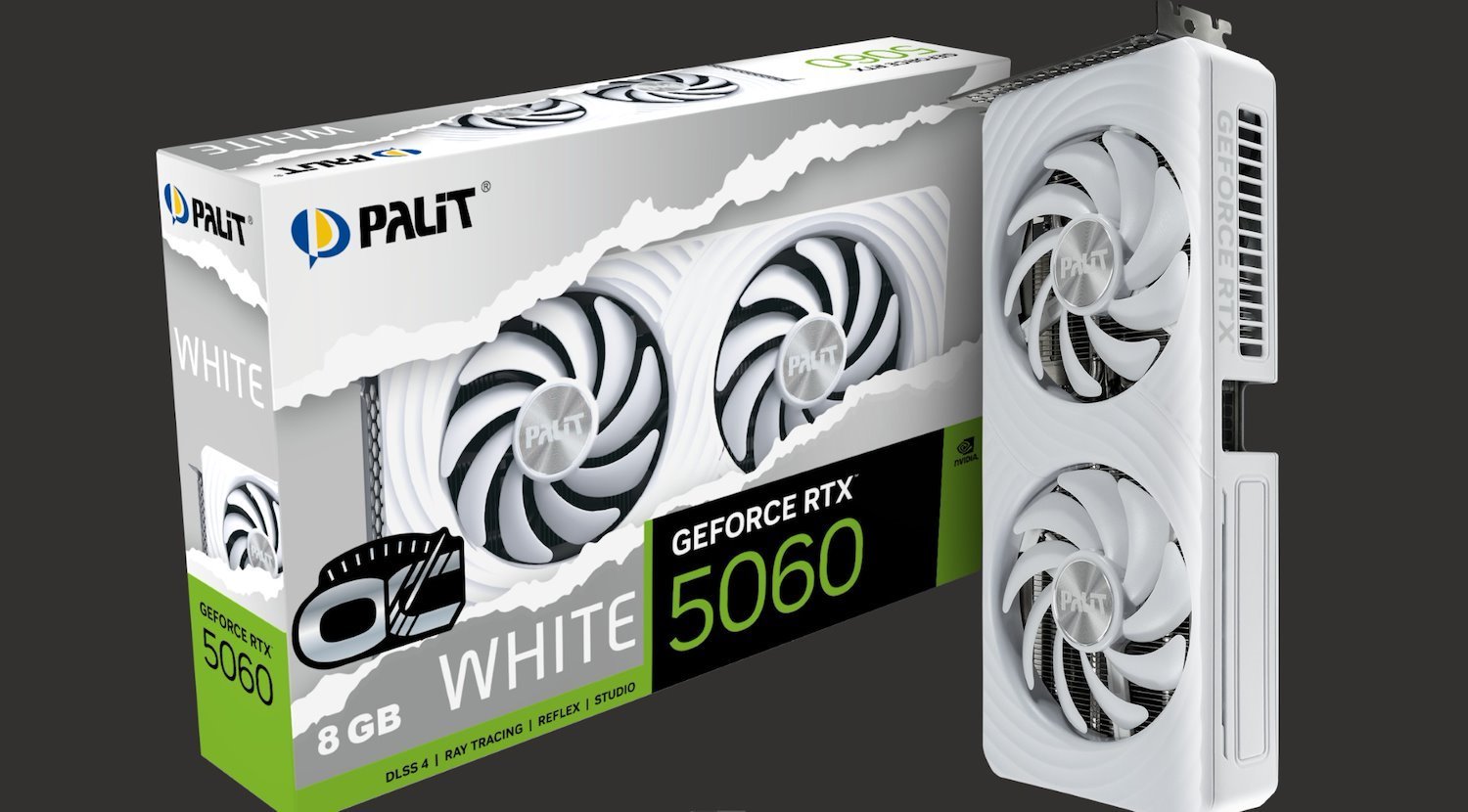 Palit RTX5060 Dual White Oc 8GB GDDR7 128Bit 3-DP Hdmi Ne75060u19p1-Gb2063m