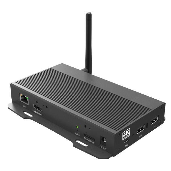 Miscellaneous Qbic BXP-300 4K-Uhd Media Player. 4K (3840X2160) @ 60FPS. Arm Quad-Core 1.8GHz Cpu. Mali-T764 Gpu. 2GB DDR4. 32GB Storage. Android 12 Os
