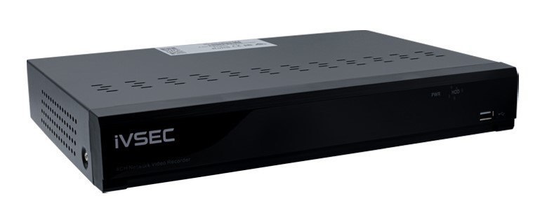 LX-Series Ivsec NR004XB NVR 4 Channels 8MP 4 X Poe Ports 1 Bay H265 4K Hdmi Basic Ivs