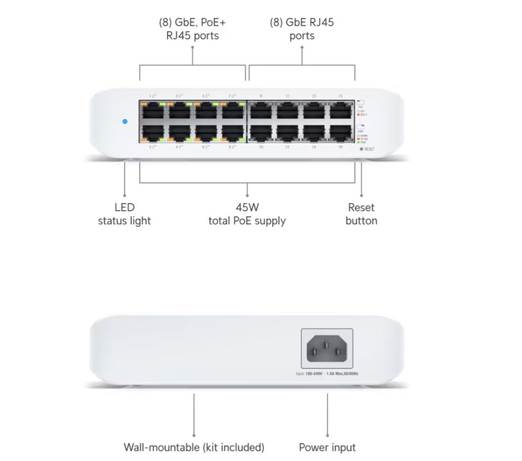 Switch Lite 16 PoE / US Version