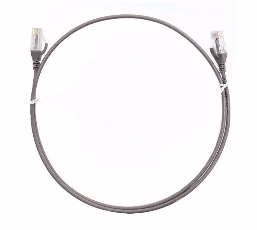 8Ware Cat6 Ultra Thin Slim Cable 10M - Grey Color Premium RJ45 Ethernet Network Lan Utp Patch Cord 26Awg For Data Only, Not PoE