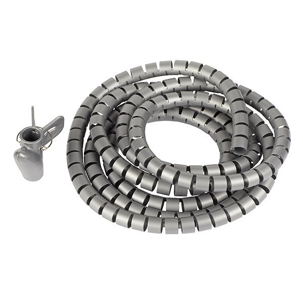 4Cabling Easy Wrap Cable Spiral 25MM X 2.5M: Grey