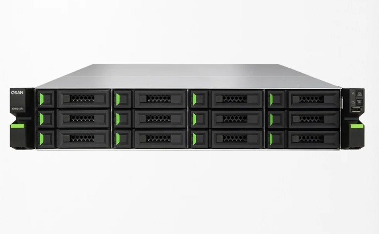 Qsan XCubeNAS XN2212-4C Rackmount 2U12 Bay, Intel Xeon 4-Core Cpu, 8GB DDR4 Ram, 2 X M.2 Slots, 4 X 10GbE SFP+ & 4 X 2.5GbE, 3-Year Warranty