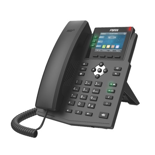 Fanvil X3u Pro Enterprise Ip Phone - 2.8' Colour Screen, 3 Lines, No DSS Buttons, Dual Gigabit Nic, HD Audio Quality, 6 Sip Lines, PoE *LS*