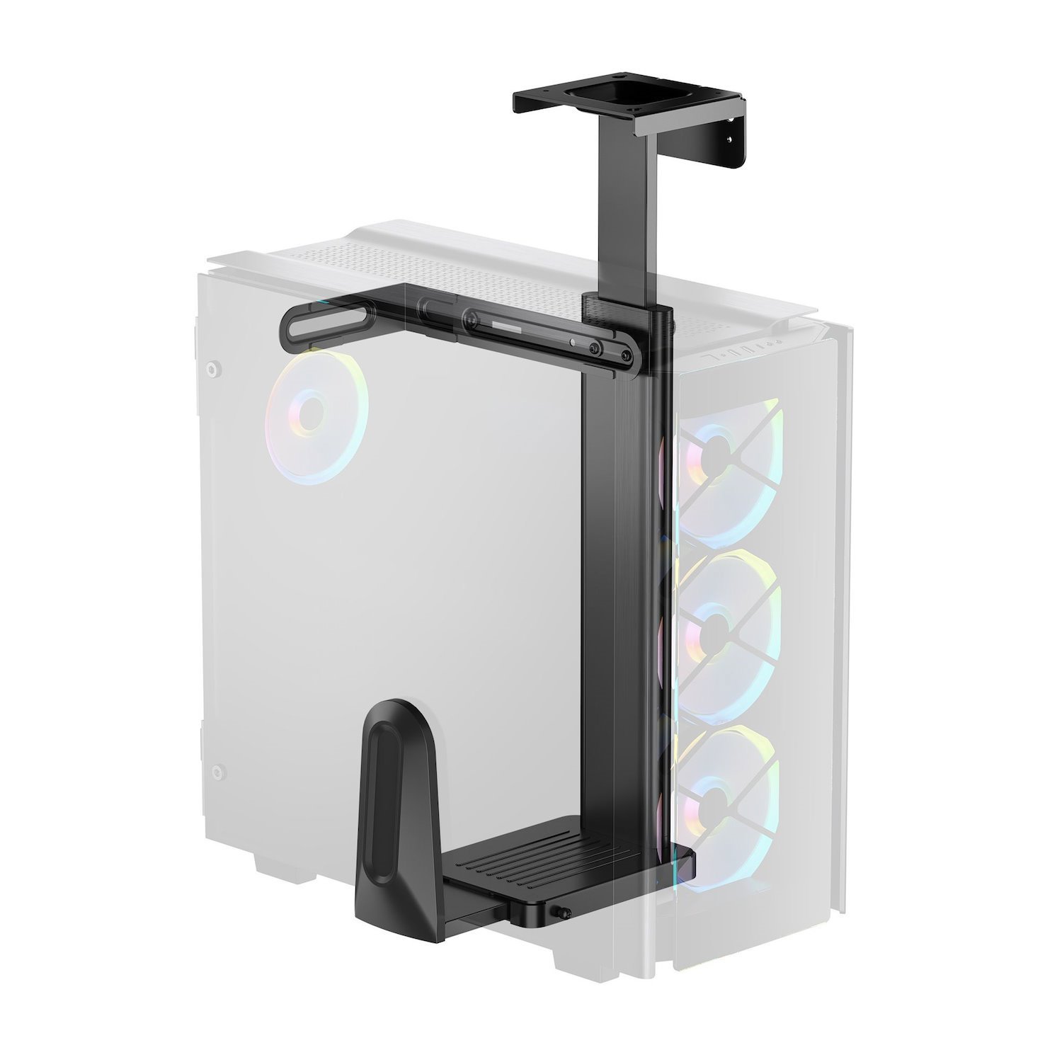 Mbeat® Activiva Ultra-Wide Adjustable Wall & Under-Desk PC Mount Aca-Mnt-Cpu01k Heavy-Duty Weight Capacity Up To 20KG