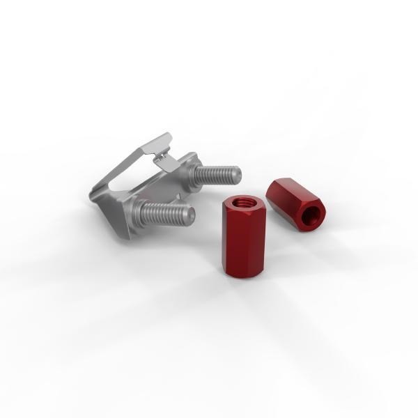 Patchbox /Dev/Mount 50-Pack, 1Ru Toolless Cage-Nut Alternative, Supports Components Up To 200KG (Depends On Depth)
