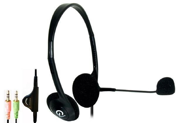 Shintaro Lightweight Headset With Microphone, Inline Volume Control, Adjustable Arm, And 3.5MM Audio Jack, Ideal For VoIP And Hands-Free Communication