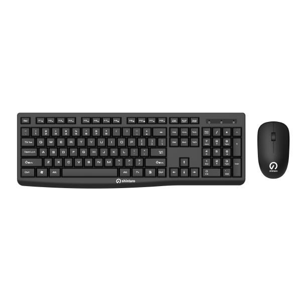 Shintaro Wireless Keyboard &Amp; Mouse Combo - Compact, Spill-Resistant, 10M Range, Precision Tracking, Compatible With Windows &Amp; Mac