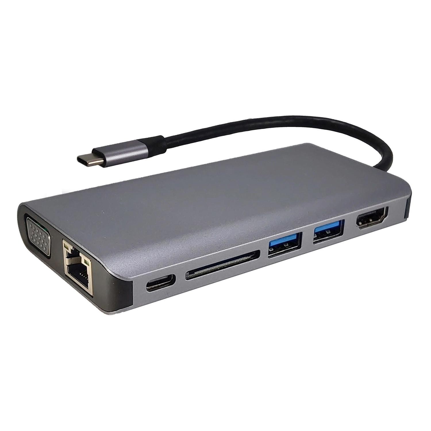 Shintaro 8-Port Usb-C Travel Dock