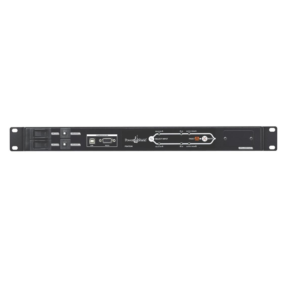PowerShield Rack Ats 3kVA, Dual 15A C20 Inputs, 1 X C19, 8 X C13 Outputs, Ensures Reliable Power Switching