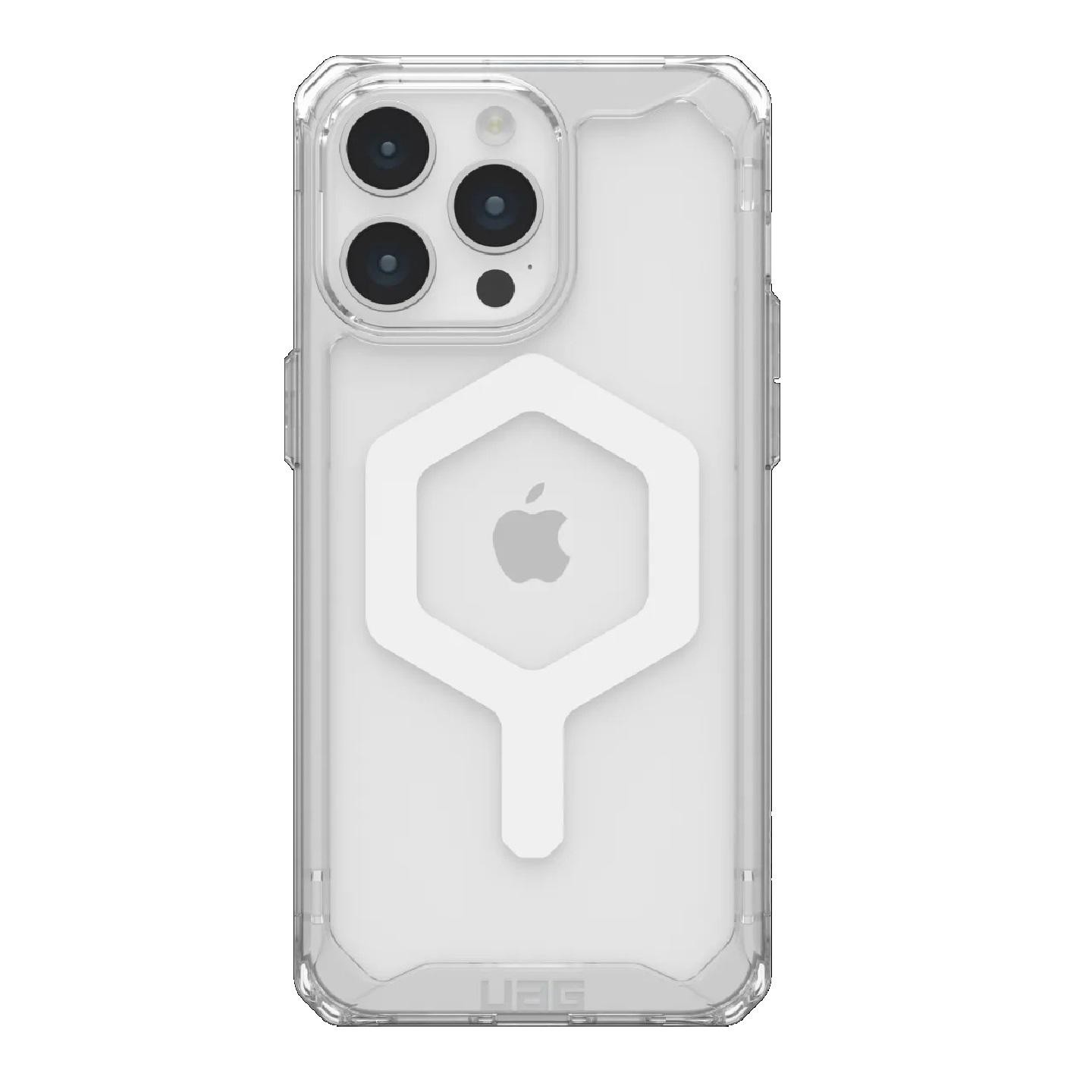 Uag Plyo MagSafe Apple iPhone 15 Pro Max (6.7') Rugged Case - Ice/White(114305114341),16ft. Drop Protection (4.8M), 10 Years Warranty