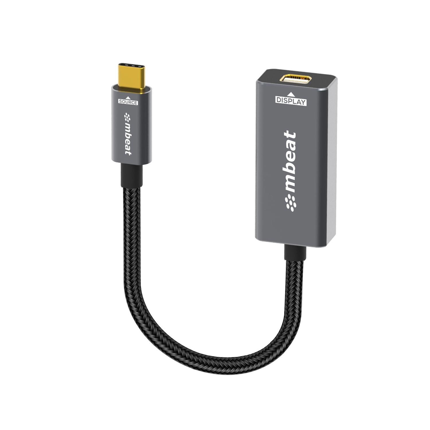 Mbeat® Tough Link Usb-C To Mini DisplayPort Adapter Host Interface: Usb-C 3.2 Gen 2 Up To 4K@60Hz (3840×2160) Product Weight: 19.2G