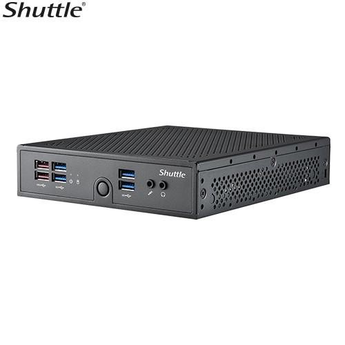 Shuttle Ds50u Slim Mini PC 1.3L Barebone - Celeron 7305, 2X DDR5, 2X M.2 2280, Hdmi, DP, Vga, Com, 2 X Lan, 90W, Fanless