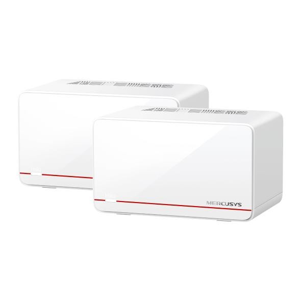 TP-Link Mercusys Halo H37BE(2-pack) Be6500 Whole Home Mesh Wi-Fi 7 System, 688 MBPS At 2.4 GHz, 5760 MBPS At 5 GHz,, Mlo, 4096-Qam, Ofdma, Eht160 On 5GHz