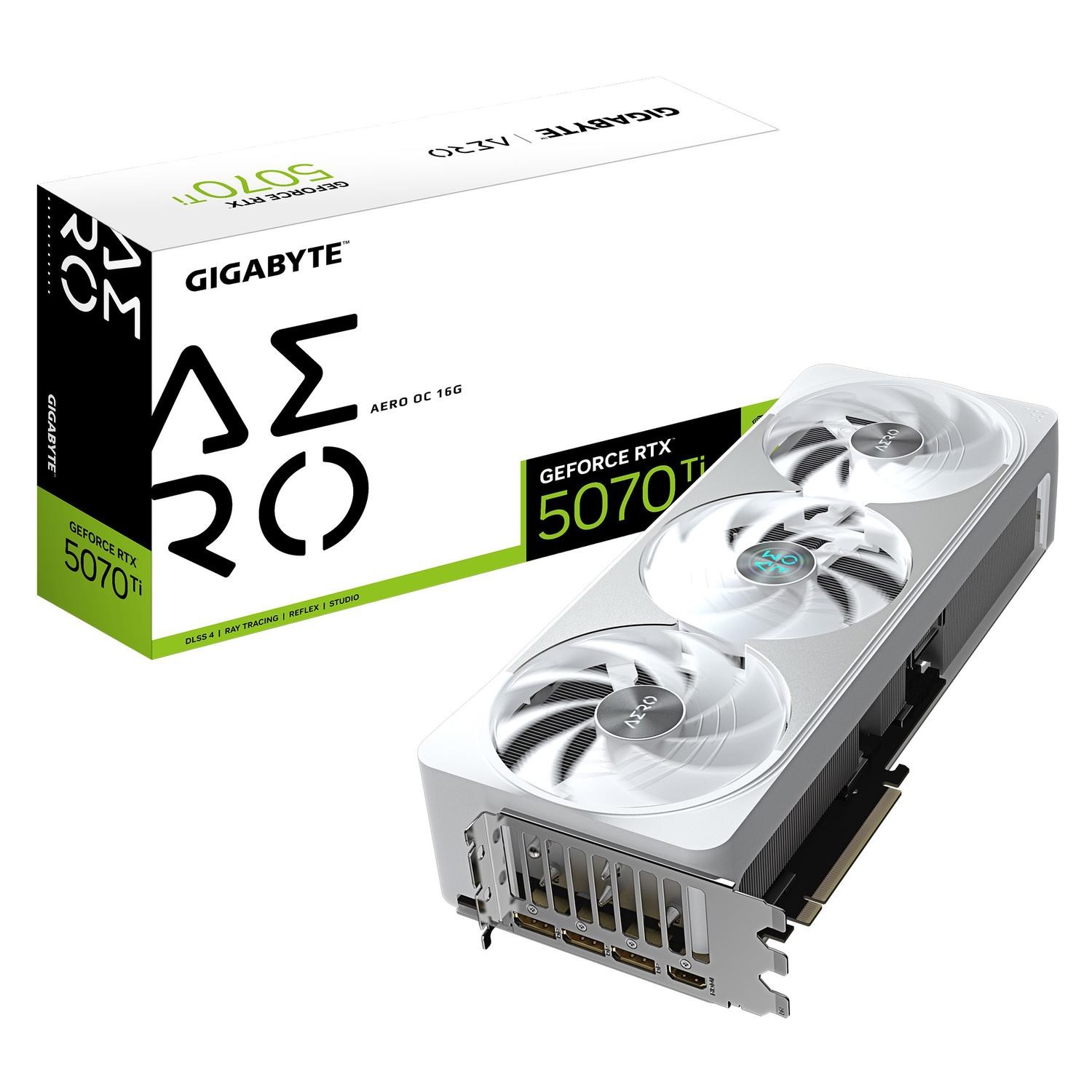 Gigabyte GeForce RTX™ 5070 Ti Aero Oc 16G, 2588 MHz, Cuda 8960, 28 GBPS, GDDR7, 256 Bit, Pci-E 5.0, Psu 750W, DisplayPort 2.1B X3 Hdmi 2.1B X1