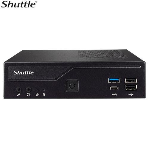 Shuttle DH610 V2 Slim Mini PC 1L Barebone - Intel 12TH/13TH/14TH Gen , 2xDDR5 (Max96g), 2.5' HDD/SSD Bay, 2xLAN (1G & 2.5G), 2xRS232, Hdmi, 2xDP, 120W