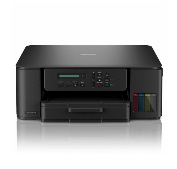 Brother T580DW A4 3-In-1 Refillable Ink Tank Printer With Ultra-Low Running Costs, 16PPM, Auto Duplex Printing, 7,500/5,000 Page, Dual-Band Wi-Fi
