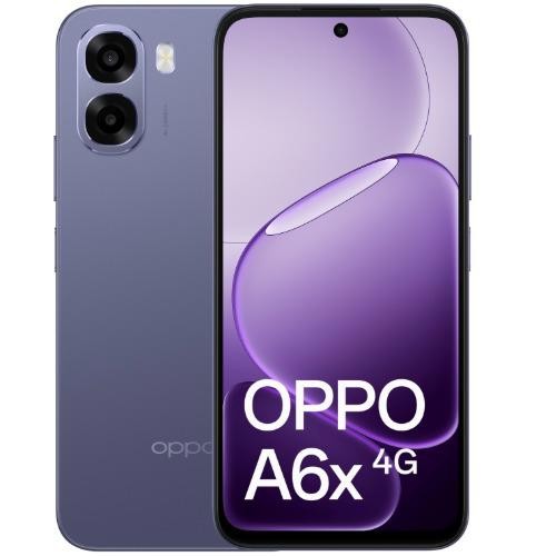 Oppo A6x 4G 128GB - Plum Purple (Cph2819au Plum Purple)*AU Stock*, 6.75', HD+, 120Hz, 4GB/128GB, 13MP/5MP, Dual Sim, 6100mAh, 2 Years Warranty