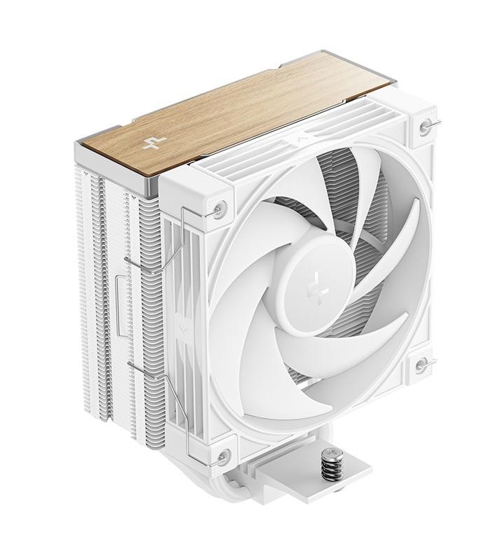 DeepCool Ak400 G2 WH Wood Grain Top Cover Cpu Cooler, 4 Heat Pipes, 4-Pin PWM, Hydro Bearing, Intel LGA1851/1700/1200/115x, Amd Am5/Am4