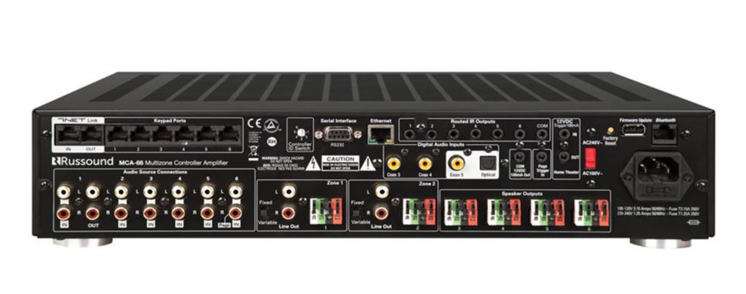 RUSSOUND - MCA-66 C-SERIES CONTROLLER/AMPLIFIER