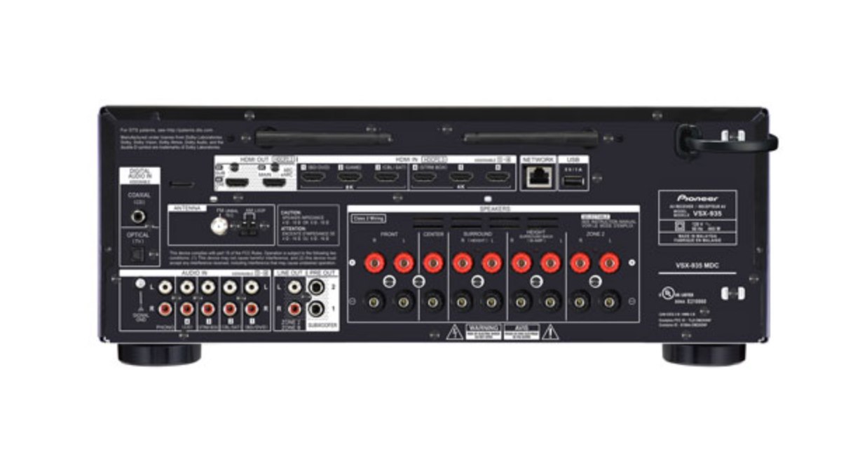 Pioneer VSX-935 7.2 Channel 8K Ultra HD Network AV Receiver