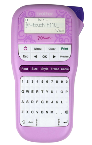 Brother PTH110PK PTouch Durable Label Maker Pink