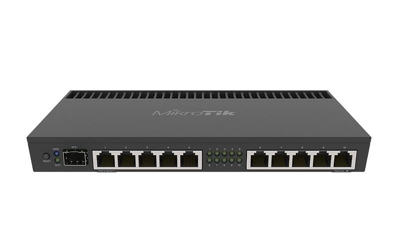 Mikrotik Router With 10X GigE RJ45 1X 10GigE SFP+ Port