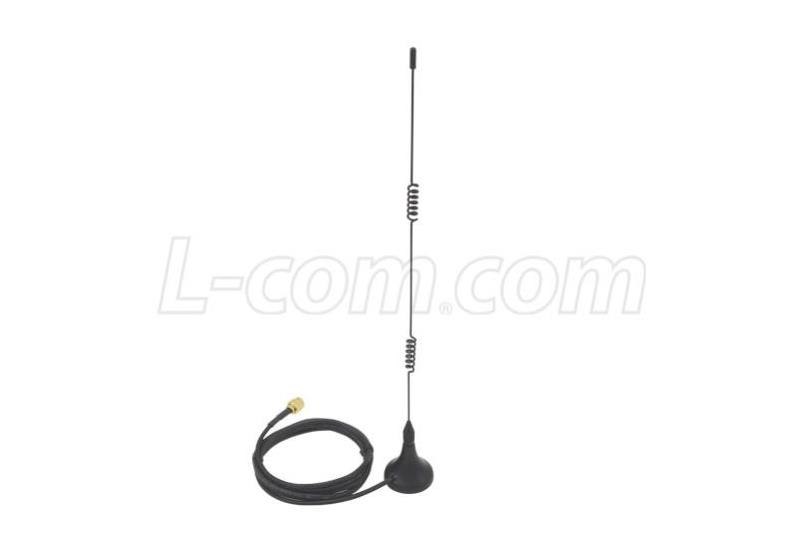 L-Com 2.4 GHz 7 dBi Rp-Sma Magnetic Base Omni Antenna