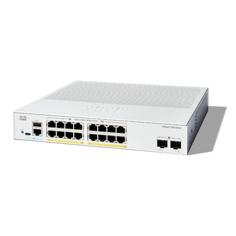 Cisco Catalyst 1300 16-Port Ge, PoE, 2x1G SFP