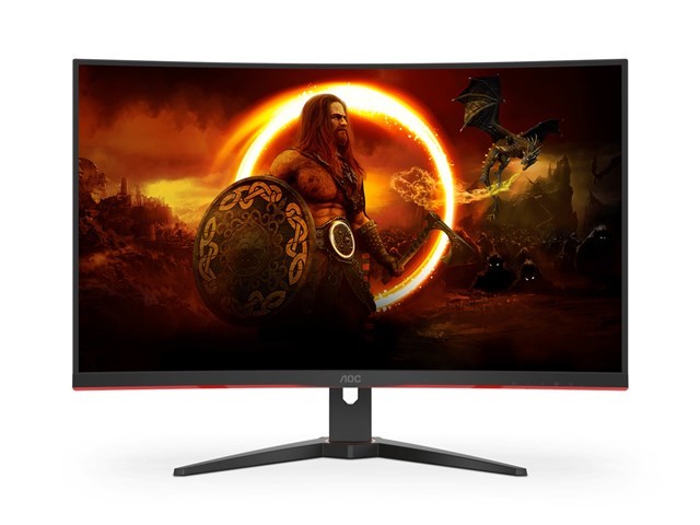 Aoc Cq32g4e 32" Curved 1920X1080 1MS Vga Hdmi DP 180Hz Gaming Monitor