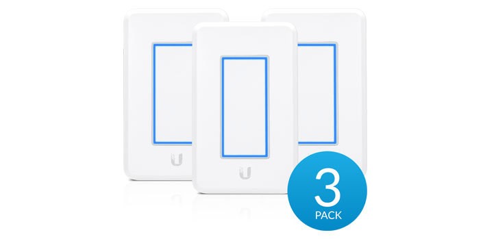 Ubiquiti UniFi Light Dimmer Ac Powered 3 Pack Smart Lighting