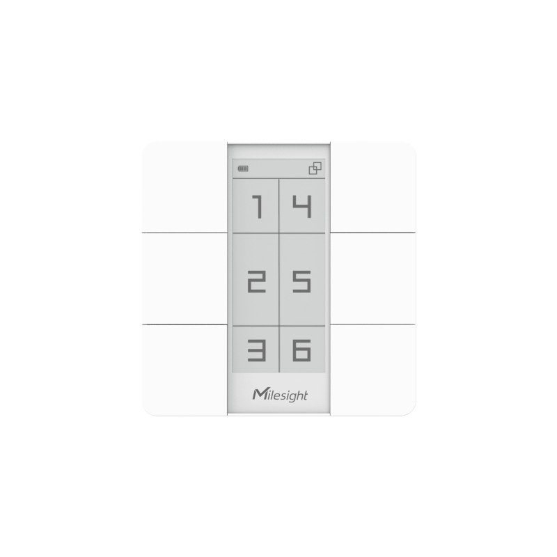 Milesight LoRaWAN As923 6 Button Smart Scene Panel With E-Ink Display