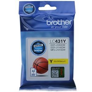 Brother LC431Y Original Inkjet Ink Cartridge - Single Pack - Yellow - 1 Pack