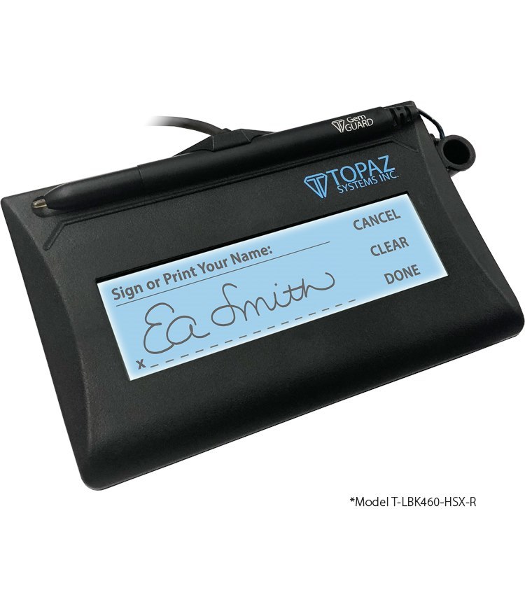 Topaz Signature PadT-LBK460-HSX-R 