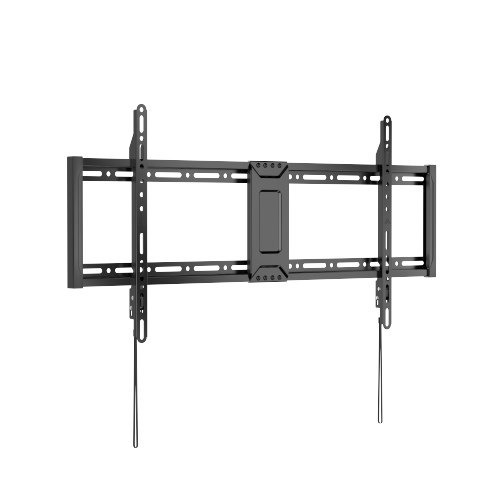 Brateck 43"-100" Fixed Slim TV WallMount. Supports Up To 75Kgs. Automatic Spring Locks With Quick Release Cords, Open Architecture, Vesa Support Up To 800X400, 29MM Profile, Includes Bubble Level.