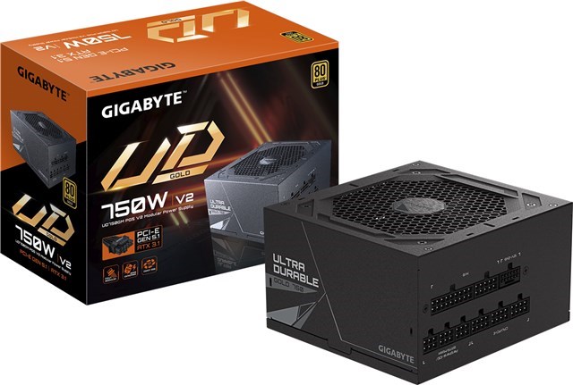 Gigabyte Gp-Ud750gm 750W Atx Gold Full Modular Psu 5YR WTY