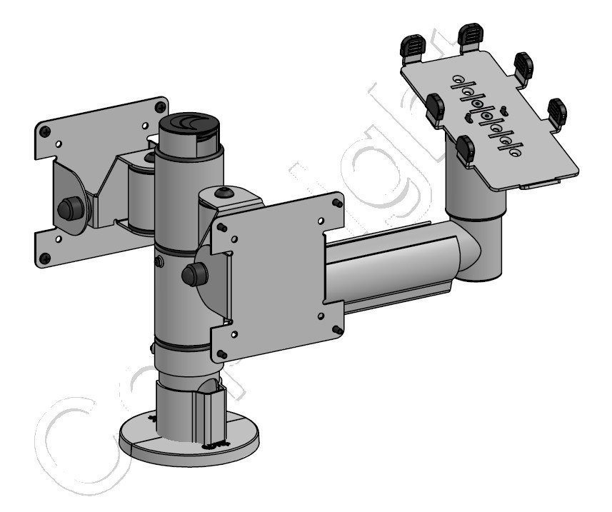 Mounting Pole Rebel 002-02 - 2 x Screen and Eftpos 