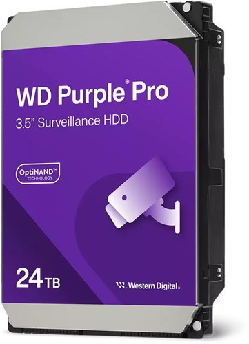 Western Digital WD Purple Pro 24TB Sata 3.5" 7200RPM 512MB Surveillance HDD