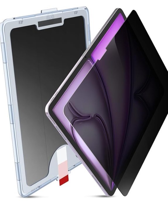 MOBDIK 1 Pack Privacy Screen Protector Compatible with iPad Air 13 inch M3 2025/ M2 2024, Anti Spy, 9H Tempered Glass, EZ KitMOBDIK 1 Pack Privacy Screen Protector Compatible with iPad Air 13 inch M3 2025/ M2 2024, Anti Spy, 9H Tempered Glass, EZ Kit