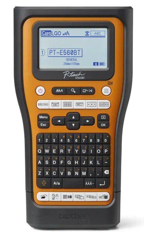 Brother Pt-E560btvp | P Touch Industrial Handheld Labeller With BlueTooth