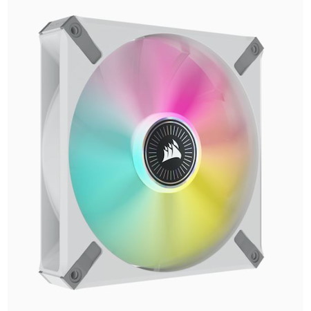 Corsair ML Elite Series, ML140 RGB Elite White, 140MM Magnetic Levitation RGB Fan With AirGuide, Single Pack