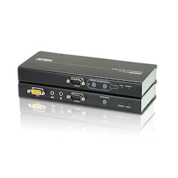 Aten KVM Extender Kit VGA/Audio Cat 5 Extender W/ Local Access, 1920x1200@60Hz 30M, 1600x1200@60Hz 150M, 1280x1024@60Hz 200M
