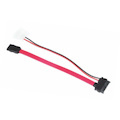 Astrotek Slim Sata Cable 30CM + 10CM 6 Pins + 7 Pins To 4 Pins + 7 Pins Red Colour