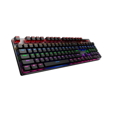 Rapoo V500 Pro Backlit Mechanical Gaming Keyboard Blue Switch - Spill Resistant, Metal Cover, Ideal For Entry Level Gamers