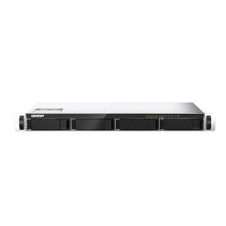 Qnap TS-435XeU Marvell Octeon TX2™ CN9130 / CN9131 ARMv8 Cortex-A72 4 Bay Nas 4GB DDR4 Hot-Swappable 2xM.2 Slot 2x2.5GbE 2x10GbE SFP+ Wol 2xUSB3.2 1U